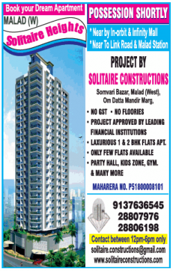 malad-solitaire-heights-luxurious-1-and-2-bhk-flats-ad-times-of-india-mumbai-29-12-2018.png