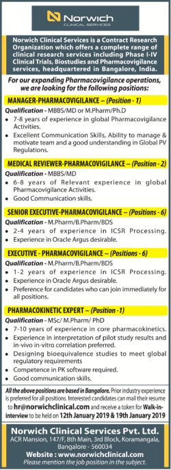 norwich-clinical-services-invites-application-for-manager-ad-times-ascent-bangalore-09-01-2019.png