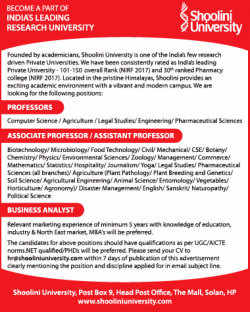 shoolini-university-requires-professors-business-analyst-ad-times-ascent-delhi-02-01-2019.png