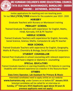 sri-kumaran-childrens-home-educational-council-requires-graduate-teachers-ad-times-ascent-bangalore-09-01-2019.png