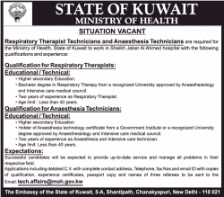 state-of-kuwait-ministry-of-health-situation-vacant-respiratory-therapist-technicians-ad-times-ascent-mumbai-02-01-2019.png