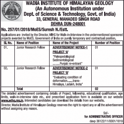wadia-institute-of-himalayan-geology-requires-junior-research-fellow-ad-times-of-india-delhi-05-01-2019.png