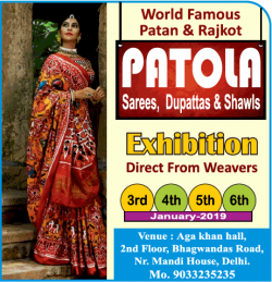 world-famous-patan-and-rajkot-patola-sarees-dupattas-and-shawls-exhibition-ad-times-of-india-delhi-03-01-2019.png