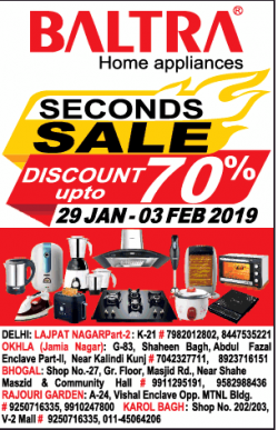 baltra-home-appliances-seconds-sale-discount-upto-70%-ad-delhi-times-31-01-2019.png