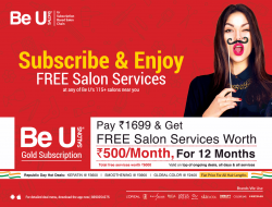 be-u-salons-gold-subscription-subscribe-and-enjoy-free-salon-services-ad-times-of-india-delhi-27-01-2019.png
