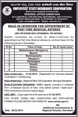 employees-state-insurance-corporation-walk-in-interview-for-appointment-of-part-time-ad-times-of-india-bangalore-07-02-2019.png