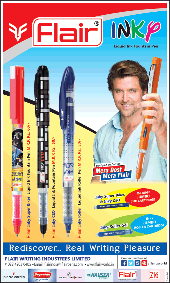 Flair Pens Advertisement Collection Newspaper Ads Samples | atelier ...
