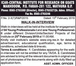 icar-central-institute-for-research-on-goats-makhdoom-requires-young-professionals-ad-times-of-india-delhi-14-02-2019.png