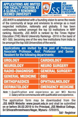 jss-academy-of-higher-education-and-research-applications-invited-for-faculty-position-ad-times-ascent-bangalore-06-01-2019.png