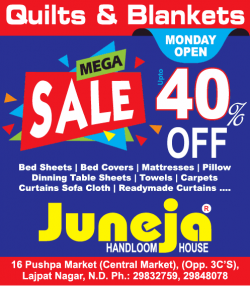 juneja-handloom-house-quilts-and-blankets-mega-sale-upto-40%-off-ad-delhi-times-16-02-2019.png