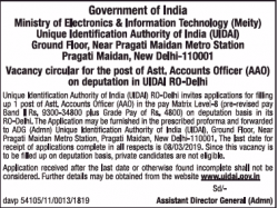 ministry-of-electronics-and-information-technology-requires-astt-accounts-officer-ad-times-of-india-delhi-15-02-2019.png