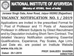 national-institute-of-ayurveda-requires-professor-ad-times-of-india-delhi-31-01-2019.png