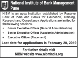 national-institute-of-bank-management-pune-requires-senior-executive-officer-ad-times-ascent-mumbai-06-02-2019.png