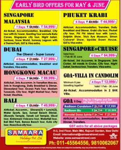 samaara-holidays-pvt-ltd-early-bird-offers-for-may-and-june-ad-delhi-times-01-02-2019.png