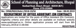 school-of-planning-and-architecture-bhopal-recruitment-of-office-assistant-ad-times-of-india-delhi-08-02-2019.png