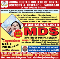 sudha-rustagi-college-of-dental-sciences-and-research-faridabad-admissions-2019-ad-delhi-times-31-01-2019.png