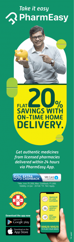 take-it-easy-pharmeasy-flat-20%-savings-with-time-home-delivery-ad-times-of-india-mumbai-29-01-2019.png