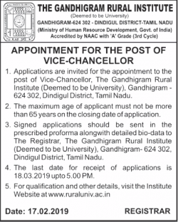 the-gandhigram-rural-institute-appointment-for-vice-chancellor-ad-times-of-india-delhi-17-02-2019.png