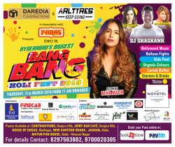 Bang Bang Holi Event 2019 in Hyderabad