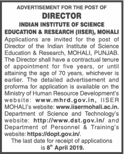 indian-institute-of-science-education-and-research-mohali-requires-director-ad-times-of-india-delhi-28-02-2019.png