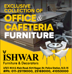 ishwar-furniture-and-decorators-exclusive-collection-of-office-and-cafeteria-furniture-ad-delhi-times-24-02-2019.png