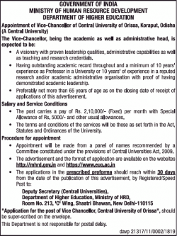 ministry-of-human-resource-development-appointment-of-vice-chancellor-ad-times-of-india-delhi-23-02-2019.png