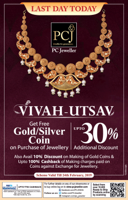 pc-jeweller-vivah-utsav-upto-30%-discount-ad-delhi-times-24-02-2019.png