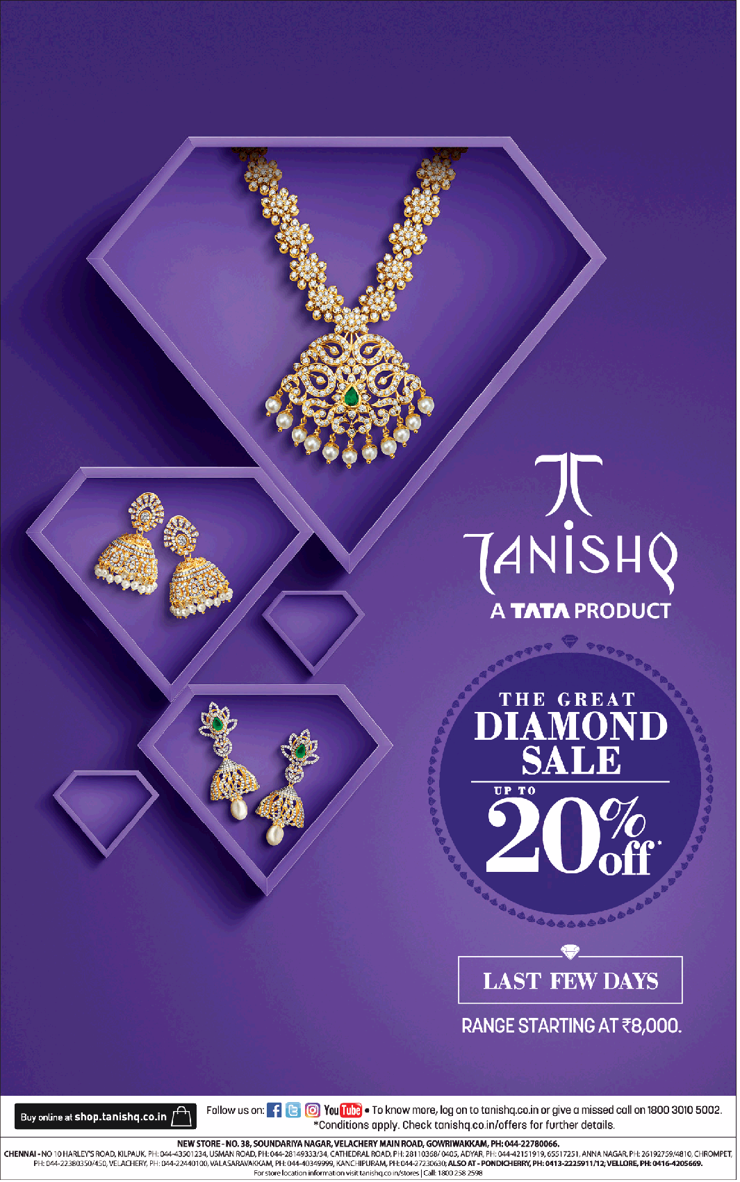 tanishq-a-tata-product-the-great-diamond-sale-upto-20%-off-ad-chennai-times-22-02-2019.png
