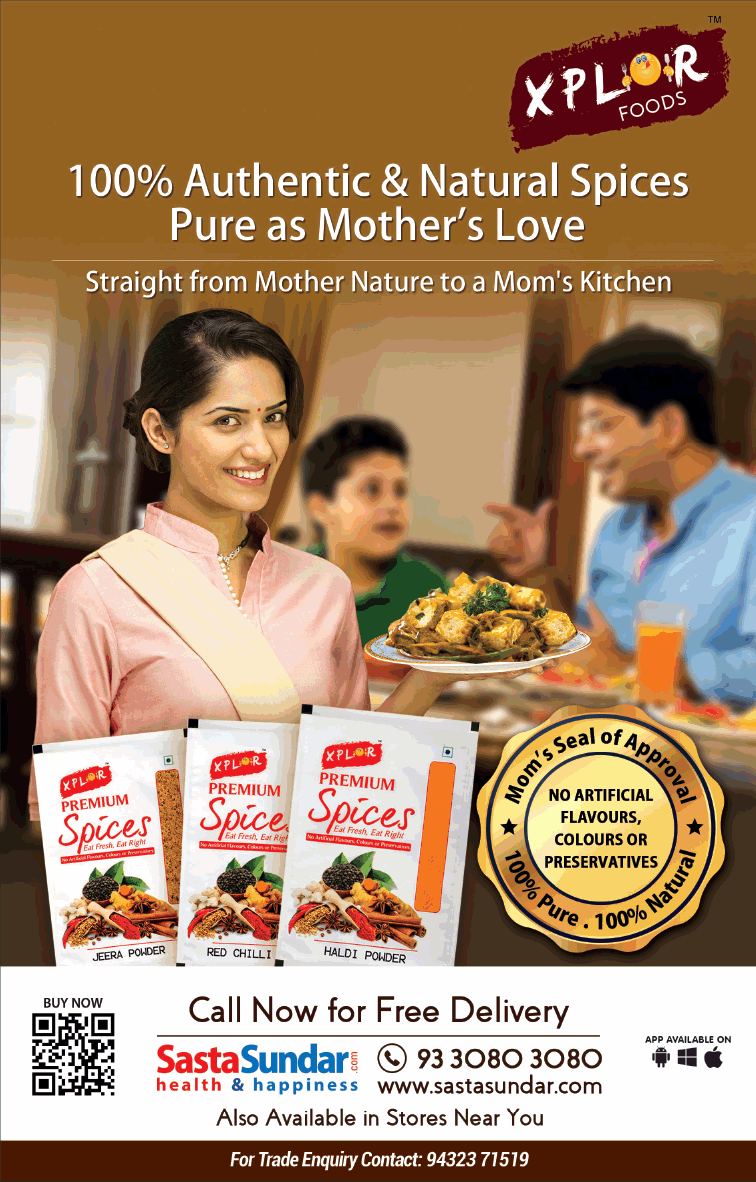 xplor-foods-100%-authentic-and-natural-spices-pure-as-mothers-love-ad-calcutta-times-21-02-2019.png