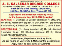 a-e-kalsekar-degree-college-applications-invited-for-posts-teachers-ad-times-ascent-mumbai-17-04-2019.png