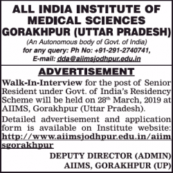 all-india-institute-of-medical-sciences-gorakhpur-uttar-pradesh-requires-senior-resident-ad-times-of-india-delhi-09-03-2019.png