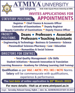 atmiya-university-requires-faculty-directors-ad-times-ascent-delhi-06-03-2019.png