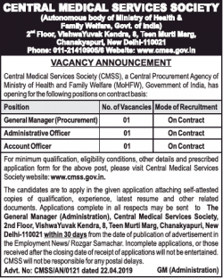 central-medical-services-society-vacancy-announcement-general-manager-ad-times-ascent-delhi-24-04-2019.png