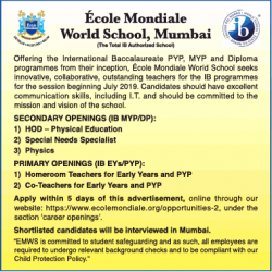 ecole-mondiale-world-school-mumbai-require-hod-ad-times-ascent-delhi-17-04-2019.png