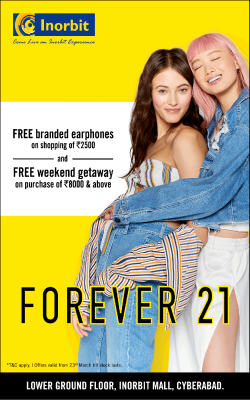 forever-21-inorbit-free-branded-earphones-on-shopping-of-rupees-2500-ad-hyderbad-times-23-03-2019.png