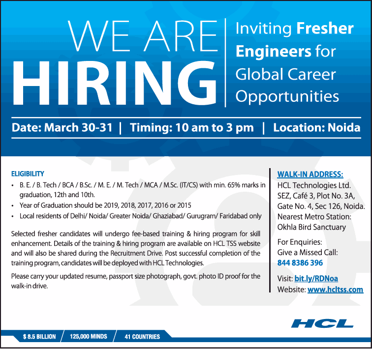 Hcl Recruitment Process For Freshers 2022