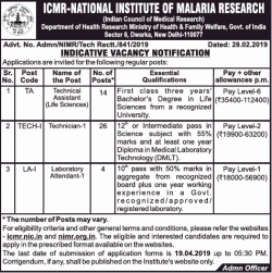 icmr-national-institute-of-malaria-research-requires-technical-assistant-ad-times-of-india-delhi-02-03-2019.png