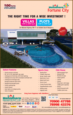 mahidhara-projects-pvt-ltd-villas-1599-to-2899-sq-ft-ad-bangalore-times-22-03-2019.png