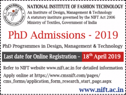national-institute-of-fashion-technology-phd-admissions-2019-ad-times-of-india-delhi-17-03-2019.png