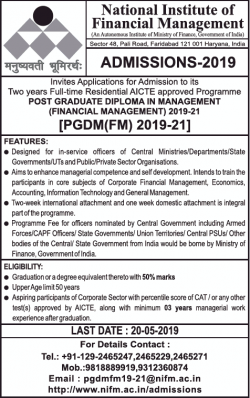 national-institute-of-finacial-management-admission-2019-ad-delhi-times-25-04-2019.png