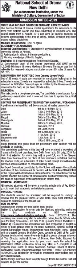 national-school-of-drama-new-delhi-admission-notice-2019-ad-times-of-india-delhi-14-03-2019.png