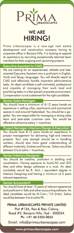 prima-urbanscapes-we-are-hiring-executives-assitants-ad-times-ascent-hyderabad-20-03-2019.png