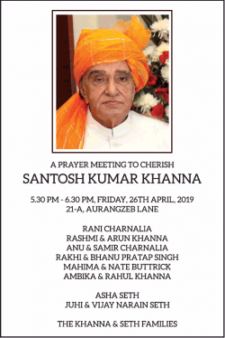 santosh-kumar-khanna-prayer-meeting-to-cherish-ad-times-of-india-delhi-25-04-2019.png
