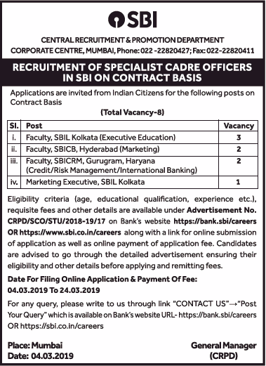 state-bank-of-india-recruitment-of-specialist-cadre-officers-ad-times-ascent-delhi-06-03-2019.png