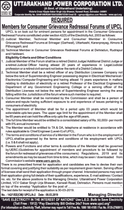 uttarakhand-power-corporation-ltd-requires-members-for-consumer-grievance-redressal-forums-ad-times-of-india-chennai-10-03-2019.png