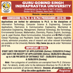 guru-gobind-singh-indraprastha-university-admissions-to-phd-ad-times-of-india-bangalore-31-03-2019.png