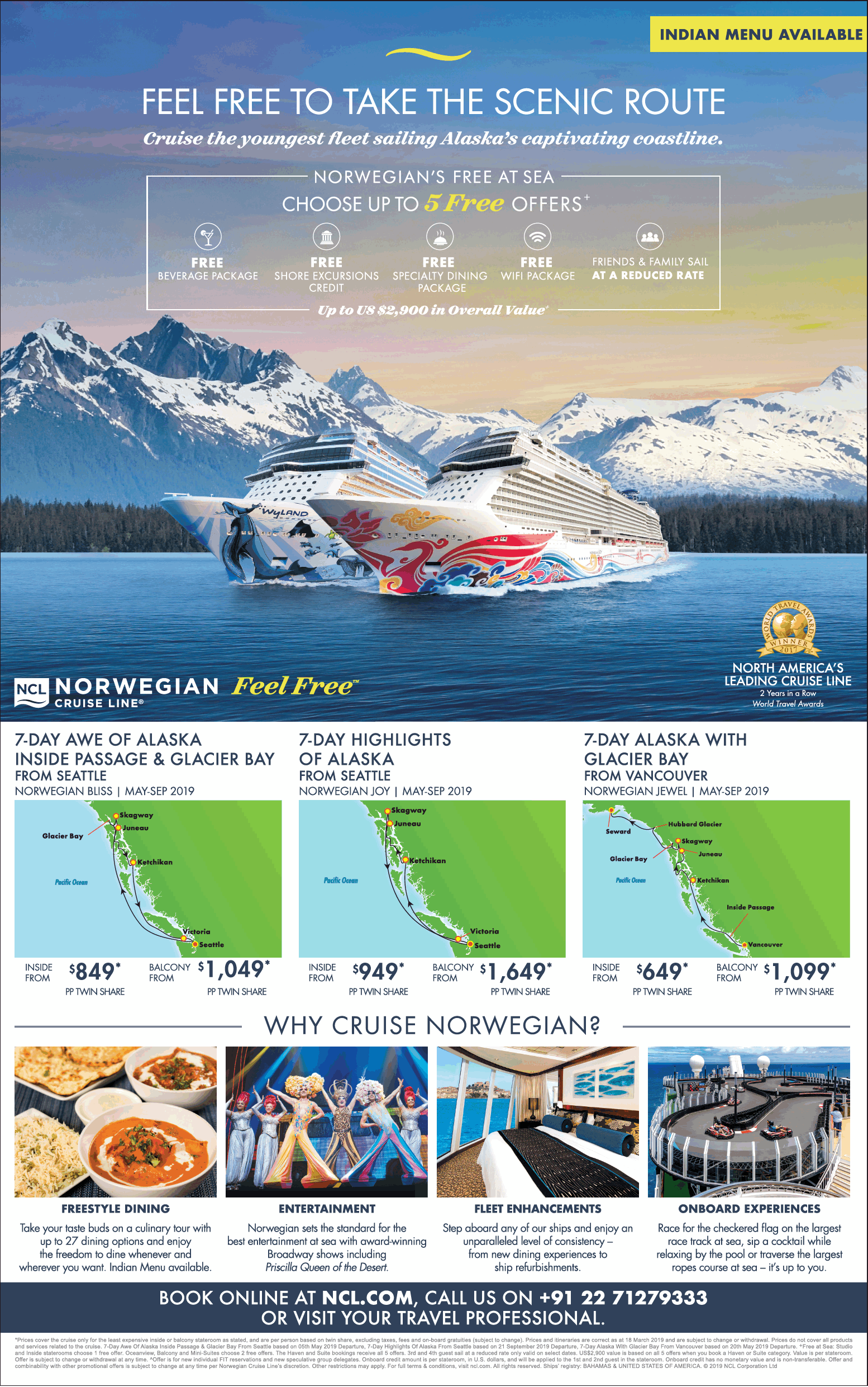 norwegian cruise advertisement