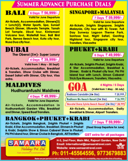 samaara-holidays-pvt-ltd-summer-advance-purchase-deals-ad-delhi-times-29-03-2019.png