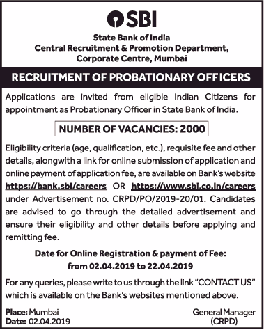 state-bank-of-india-recruitment-of-probationary-officers-ad-times-ascent-delhi-03-04-2019.png