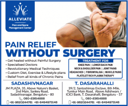 alleviate-pain-and-spine-management-center-pain-relief-without-surgery-ad-times-of-india-bangalore-21-05-2019.png